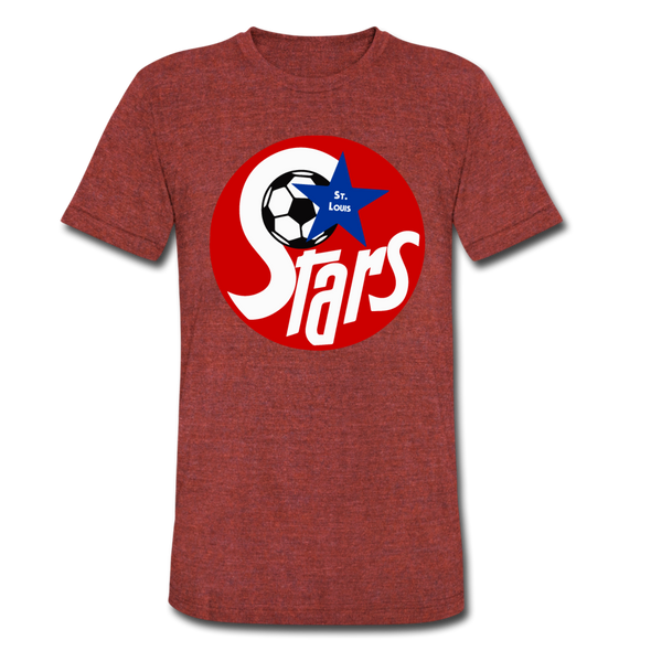 St. Louis Stars T-Shirt (Tri-Blend Super Light) - heather cranberry