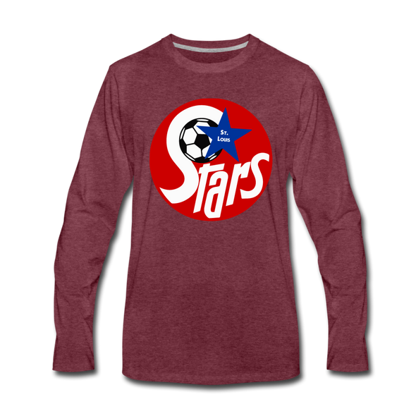St. Louis Stars Long Sleeve T-Shirt - heather burgundy