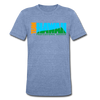 Team Hawaii T-Shirt (Tri-Blend Super Light) - heather Blue