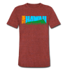 Team Hawaii T-Shirt (Tri-Blend Super Light) - heather cranberry