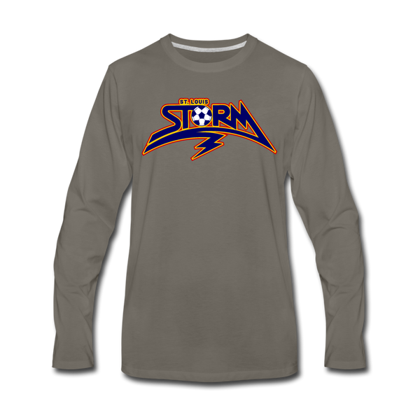 St. Louis Storm Long Sleeve T-Shirt - asphalt gray
