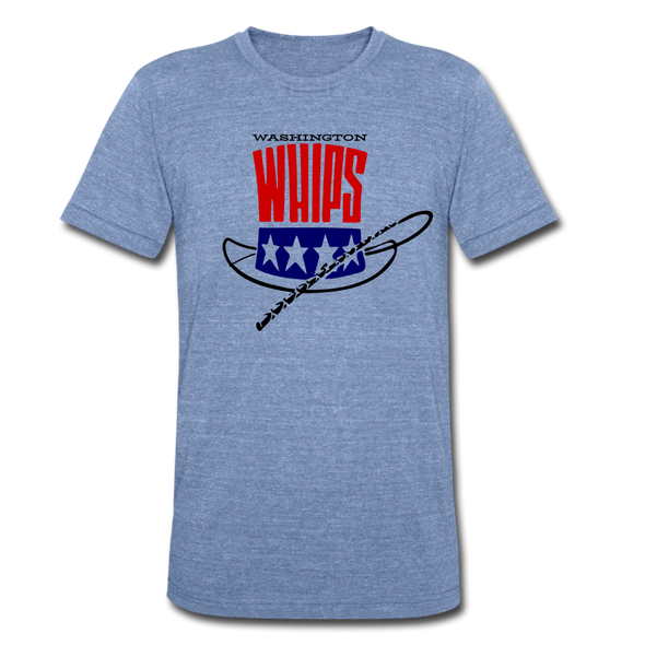 Washington Whips T-Shirt (Tri-Blend Super Light) - heather Blue