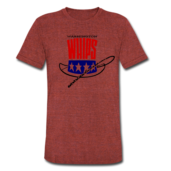 Washington Whips T-Shirt (Tri-Blend Super Light) - heather cranberry