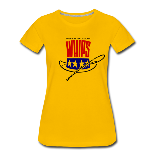 Washington Whips Women’s T-Shirt - sun yellow
