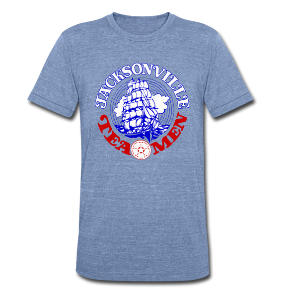 Jacksonville Tea Men T-Shirt (Tri-Blend Super Light) - heather Blue