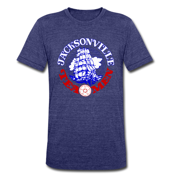 Jacksonville Tea Men T-Shirt (Tri-Blend Super Light) - heather indigo