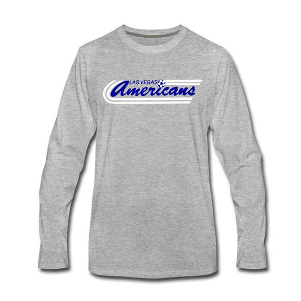 Las Vegas Americans Long Sleeve T-Shirt - heather gray