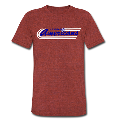 Las Vegas Americans T-Shirt (Tri-Blend Super Light) - heather cranberry