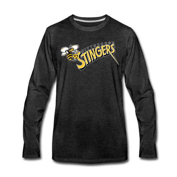 Pittsburgh Stingers Long Sleeve T-Shirt - charcoal gray