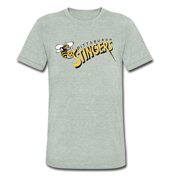 Pittsburgh Stingers T-Shirt (Tri-Blend Super Light) - heather gray