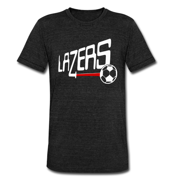 Los Angeles & So Cal Lazers T-Shirt (Tri-Blend Super Light) - heather black