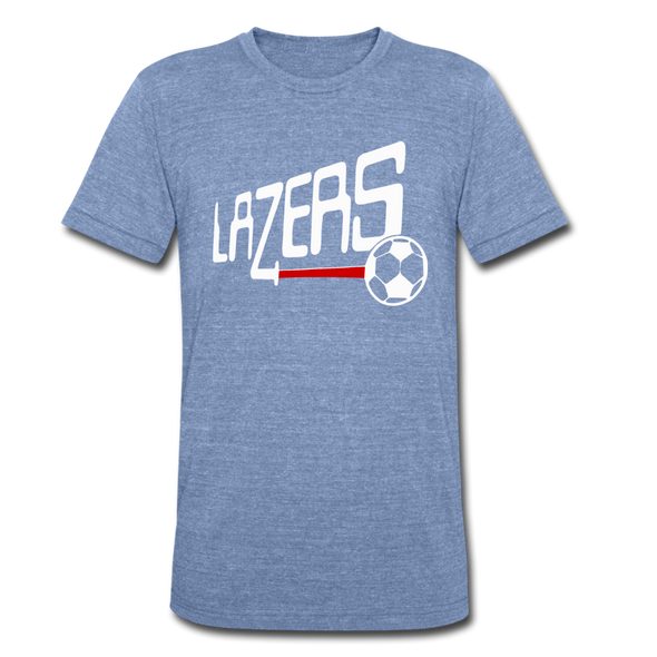 Los Angeles & So Cal Lazers T-Shirt (Tri-Blend Super Light) - heather Blue