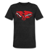 New York Eagles T-Shirt (Tri-Blend Super Light) - heather black
