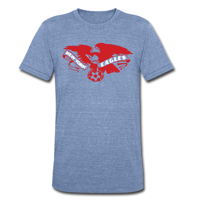 New York Eagles T-Shirt (Tri-Blend Super Light) - heather Blue