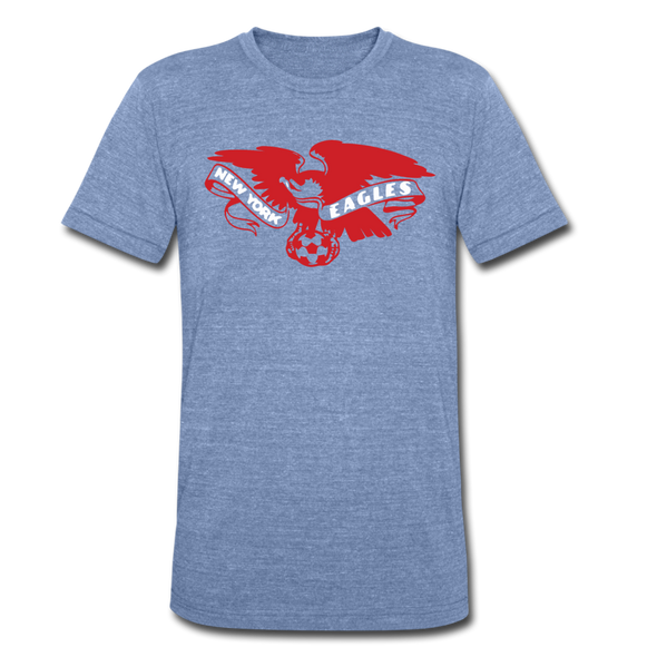 New York Eagles T-Shirt (Tri-Blend Super Light) - heather Blue
