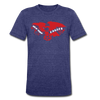 New York Eagles T-Shirt (Tri-Blend Super Light) - heather indigo