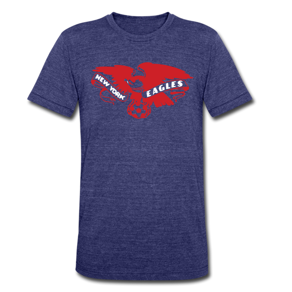 New York Eagles T-Shirt (Tri-Blend Super Light) - heather indigo