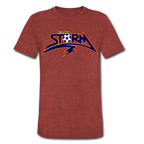 St. Louis Storm T-Shirt (Tri-Blend Super Light) - heather cranberry