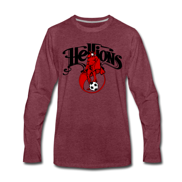 Hartford Hellions Long Sleeve T-Shirt - heather burgundy
