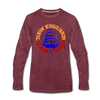 New England Tea Men Long Sleeve T-Shirt - heather burgundy