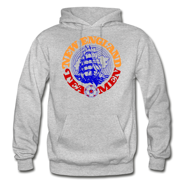 New England Tea Men Hoodie - heather gray