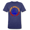 New England Tea Men T-Shirt (Tri-Blend Super Light) - heather indigo