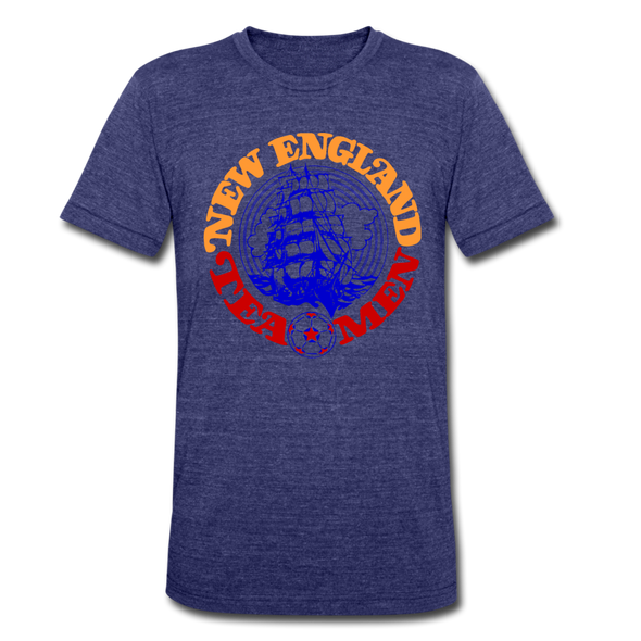 New England Tea Men T-Shirt (Tri-Blend Super Light) - heather indigo