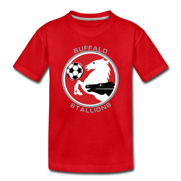 Buffalo Stallions T-Shirt (Youth) - red