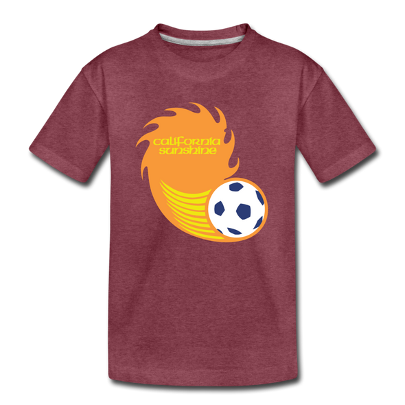 California Sunshine T-Shirt (Youth) - heather burgundy