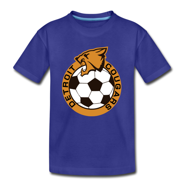 Detroit Cougars T-Shirt (Youth) - royal blue