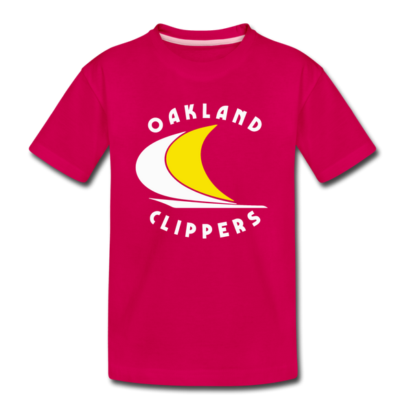 Oakland Clippers T-Shirt (Youth) - dark pink