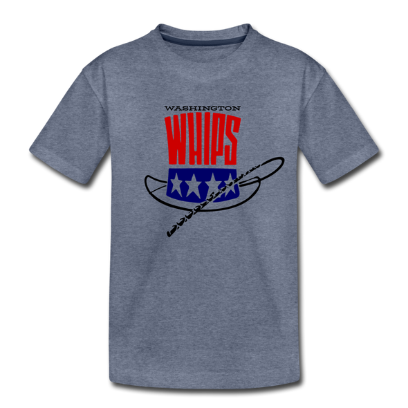 Washington Whips T-Shirt (Youth) - heather blue