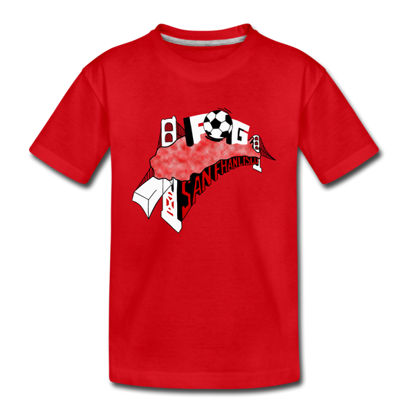 San Francisco Fog T-Shirt (Youth) - red