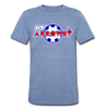 New York Arrows T-Shirt (Tri-Blend Super Light) - heather Blue