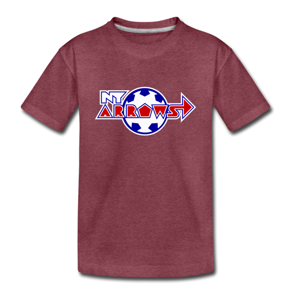 New York Arrows T-Shirt (Youth) - heather burgundy