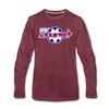 New York Arrows Long Sleeve T-Shirt - heather burgundy