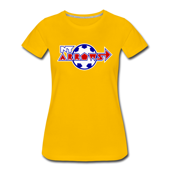 New York Arrows Women’s T-Shirt - sun yellow