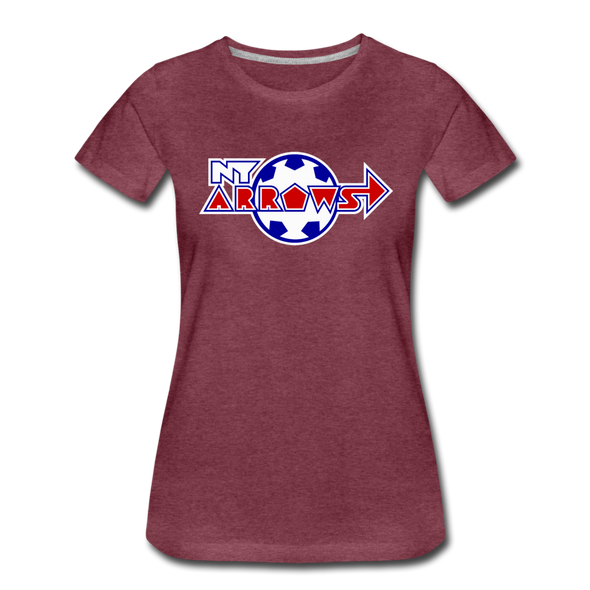 New York Arrows Women’s T-Shirt - heather burgundy
