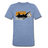 San Diego Jaws T-Shirt (Tri-Blend Super Light) - heather Blue