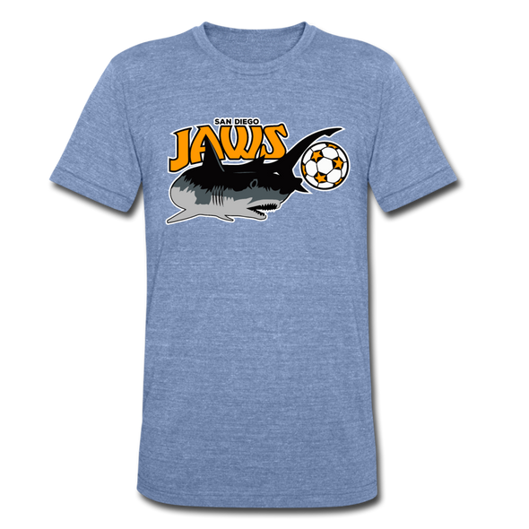San Diego Jaws T-Shirt (Tri-Blend Super Light) - heather Blue