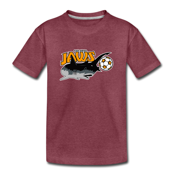 San Diego Jaws T-Shirt (Youth) - heather burgundy