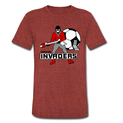 Canton Invaders T-Shirt (Tri-Blend Super Light) - heather cranberry