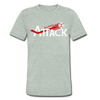 Atlanta Attack T-Shirt (Tri-Blend Super Light) - heather gray