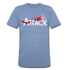Atlanta Attack T-Shirt (Tri-Blend Super Light) - heather Blue