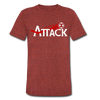Atlanta Attack T-Shirt (Tri-Blend Super Light) - heather cranberry