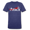 Atlanta Attack T-Shirt (Tri-Blend Super Light) - heather indigo