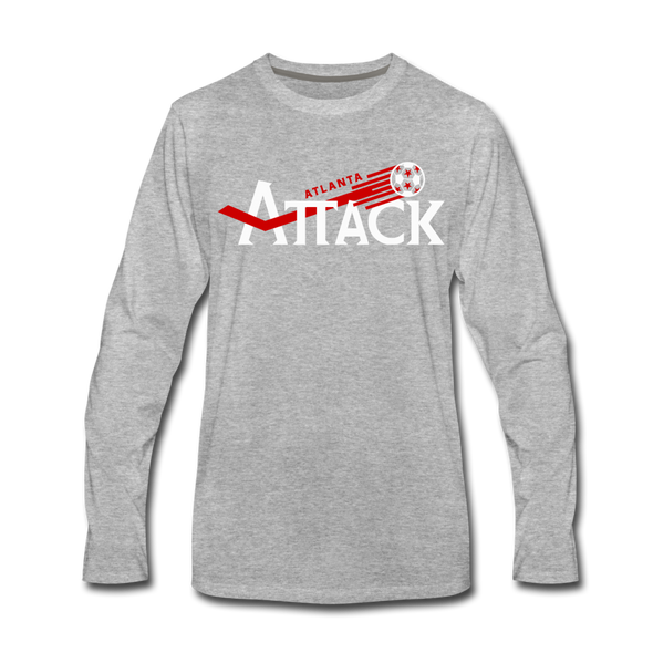 Atlanta Attack Long Sleeve T-Shirt - heather gray