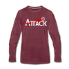 Atlanta Attack Long Sleeve T-Shirt - heather burgundy