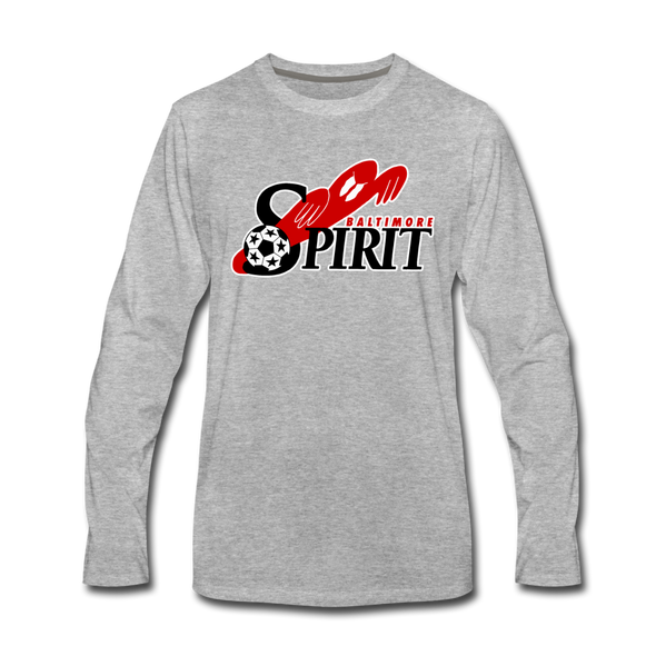 Baltimore Spirit Long Sleeve T-Shirt - heather gray