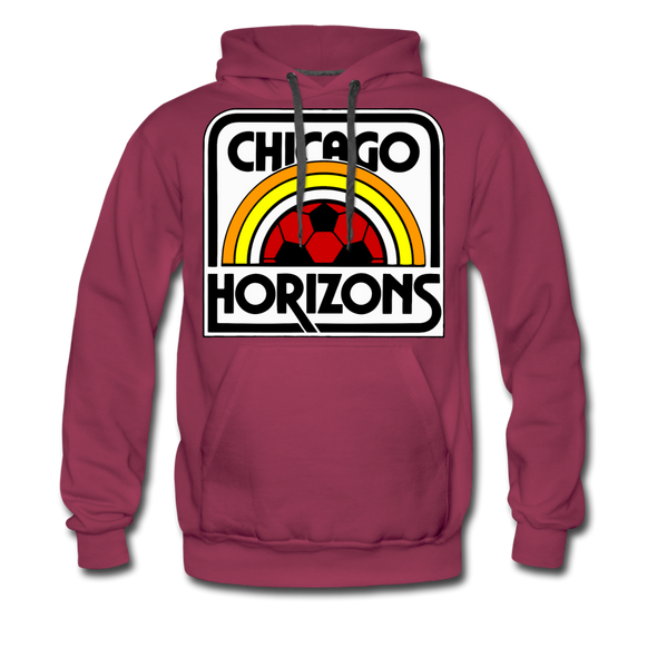 Chicago Horizons Hoodie (Premium) - burgundy